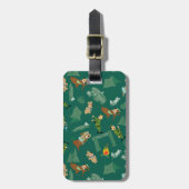 Yogi Beer en vrienden Jellystone Park Camp Pattern Bagagelabel (Voorkant verticaal)