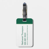 Yogi Beer en vrienden Jellystone Park Camp Pattern Bagagelabel (Achterkant verticaal)