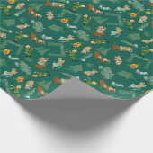 Yogi Beer en vrienden Jellystone Park Camp Pattern Cadeaupapier (Hoek)