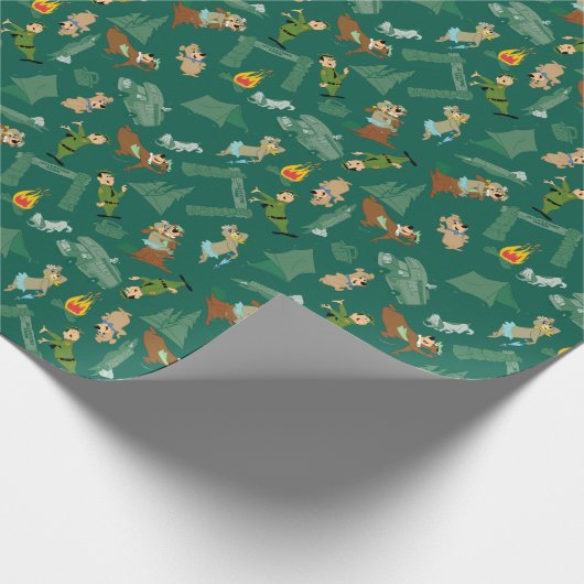 Yogi Beer en vrienden Jellystone Park Camp Pattern Cadeaupapier (Hoek)