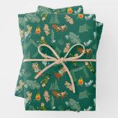 Yogi Beer en vrienden Jellystone Park Camp Pattern Inpakpapier Vel (In situ)