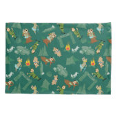Yogi Beer en vrienden Jellystone Park Camp Pattern Kussensloop (Achterkant)