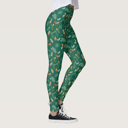 Yogi Beer en vrienden Jellystone Park Camp Pattern Leggings (Rechts)