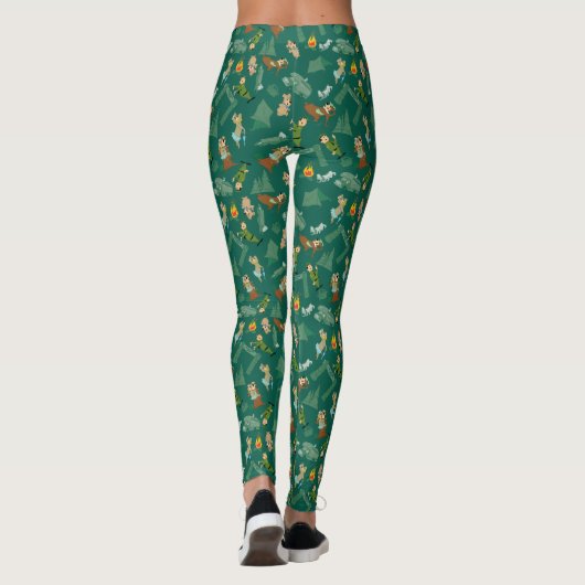 Yogi Beer en vrienden Jellystone Park Camp Pattern Leggings (Achterkant)