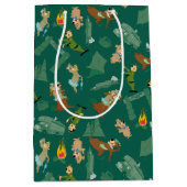 Yogi Beer en vrienden Jellystone Park Camp Pattern Medium Cadeauzakje (Voorkant)