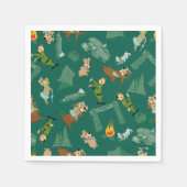 Yogi Beer en vrienden Jellystone Park Camp Pattern Servet (Voorkant)