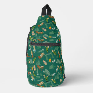 Yogi Beer en vrienden Jellystone Park Camp Pattern Sling Bag