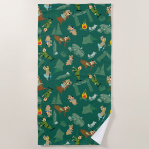 Yogi Beer en vrienden Jellystone Park Camp Pattern Strandlaken