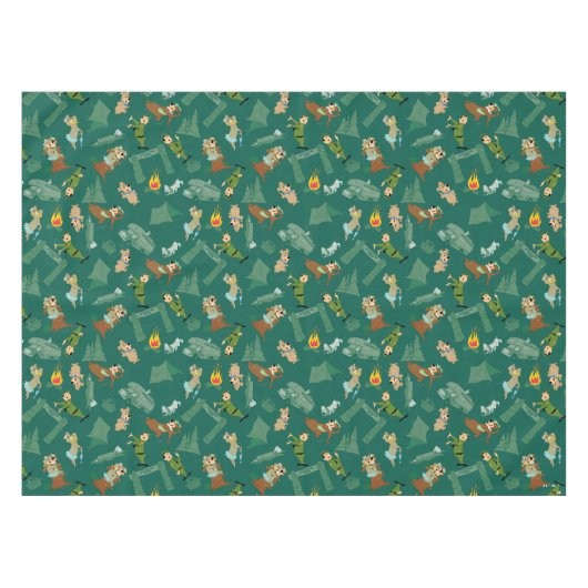 Yogi Beer en vrienden Jellystone Park Camp Pattern Tafelkleed (Voorkant (Horizontaal))
