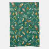 Yogi Beer en vrienden Jellystone Park Camp Pattern Theedoek (Verticaal)