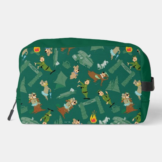 Yogi Beer en vrienden Jellystone Park Camp Pattern Toilettasje (Achterkant)