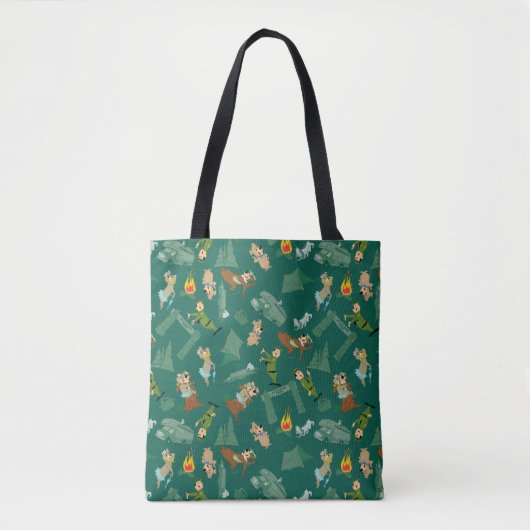 Yogi Beer en vrienden Jellystone Park Camp Pattern Tote Bag (Voorkant)