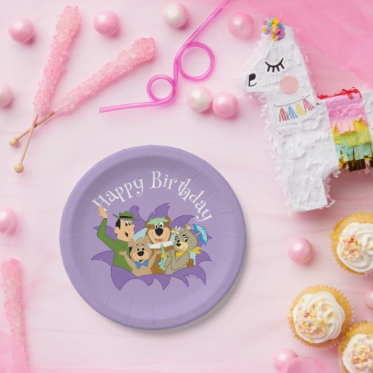 Yogi Beer en vrienden verrassen Papieren Bordje (Feest)