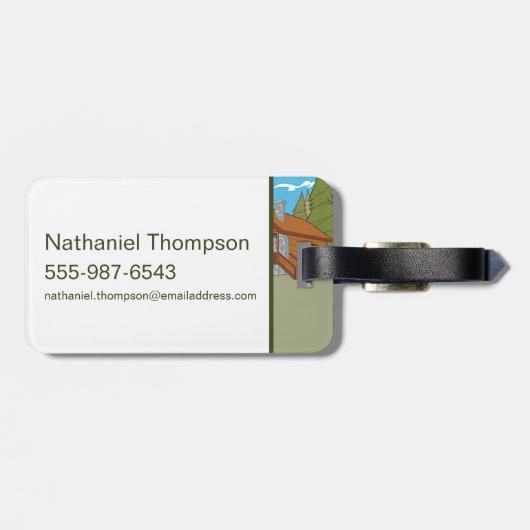 Yogi Beer en vrienden warm welkom Bagagelabel (Achterkant horizontaal)