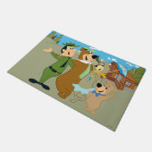 Yogi Beer en vrienden warm welkom Deurmat (Schuin)