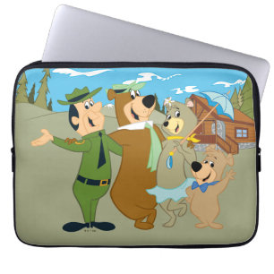 Yogi Beer en vrienden warm welkom Laptop Sleeve