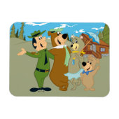 Yogi Beer en vrienden warm welkom Magneet (Horizontaal)