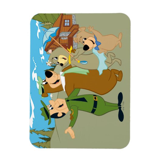 Yogi Beer en vrienden warm welkom Magneet (Verticaal)