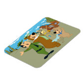 Yogi Beer en vrienden warm welkom Magneet (Linkerzijde)