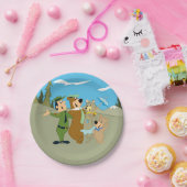 Yogi Beer en vrienden warm welkom Papieren Bordje (Feest)