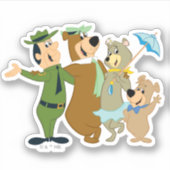 Yogi Beer en vrienden warm welkom Sticker (Voorkant)