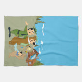 Yogi Beer en vrienden warm welkom Theedoek (Horizontaal)