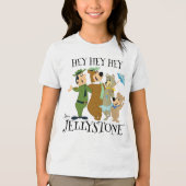 Yogi Beer en vrienden warm welkom Tri-Blend Shirt (Voorkant)