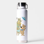 Yogi Beer en vrienden warm welkom Waterfles (Achterkant)
