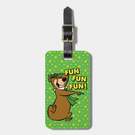 Yogi Beer Fun Fun Fun Bagagelabel (Voorkant verticaal)