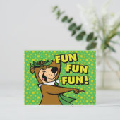 Yogi Beer Fun Fun Fun Briefkaart (Staand voorkant)