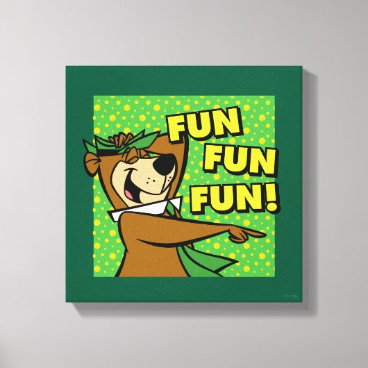 Yogi Beer Fun Fun Fun Canvas Afdruk (Voorkant)