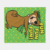 Yogi Beer Fun Fun Fun Fleece Deken (Voorkant (Horizontaal))