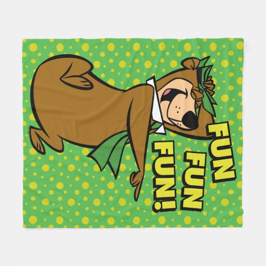 Yogi Beer Fun Fun Fun Fleece Deken (Voorkant (Horizontaal))