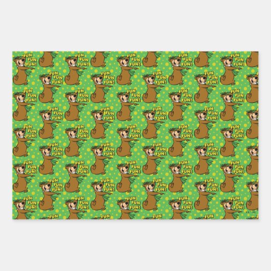 Yogi Beer Fun Fun Fun Inpakpapier Vel (Voorkant 2)