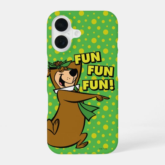 Yogi Beer Fun Fun Fun iPhone 16 Hoesje (Achterkant)