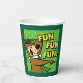 Yogi Beer Fun Fun Fun Papieren Bekers (Achterkant)