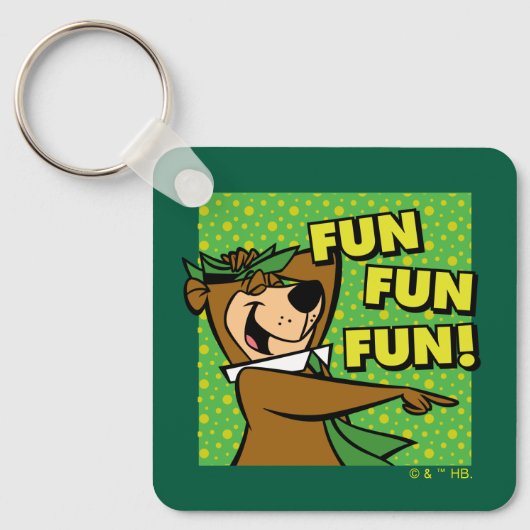Yogi Beer Fun Fun Fun Sleutelhanger (Voorkant)