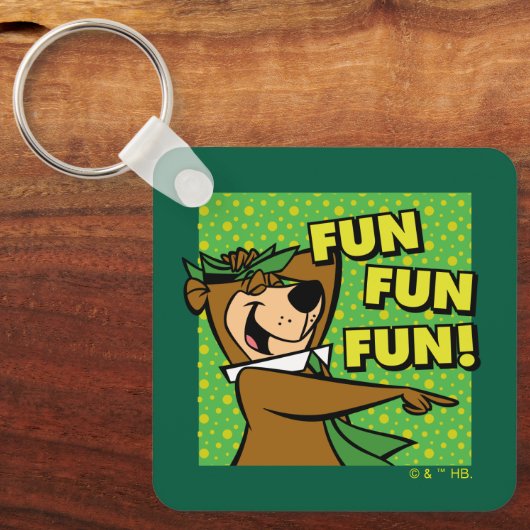 Yogi Beer Fun Fun Fun Sleutelhanger (Voorkant)