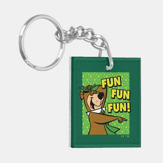 Yogi Beer Fun Fun Fun Sleutelhanger (Voorkant Links)