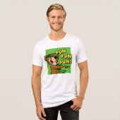 Yogi Beer Fun Fun Fun Tri-Blend Shirt (Voorkant volledig)