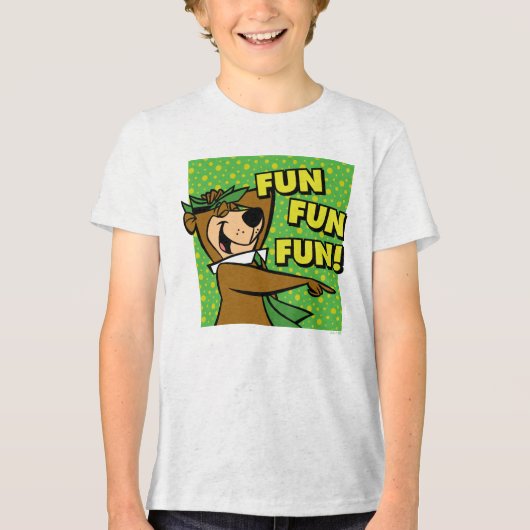 Yogi Beer Fun Fun Fun Tri-Blend Shirt (Voorkant)