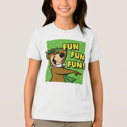 Yogi Beer Fun Fun Fun Tri-Blend Shirt (Voorkant)