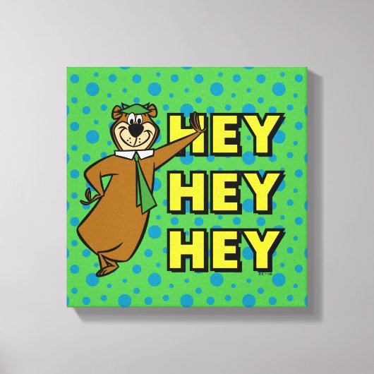 Yogi Beer Hey Hey Hey Hey Canvas Afdruk (Voorkant)