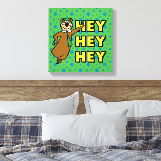 Yogi Beer Hey Hey Hey Hey Canvas Afdruk (Insitu (Slaapkamer))