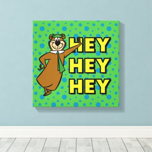 Yogi Beer Hey Hey Hey Hey Canvas Afdruk (Insitu (Houten vloer))