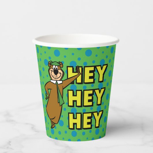 Yogi Beer Hey Hey Hey Hey Papieren Bekers (Voorkant)