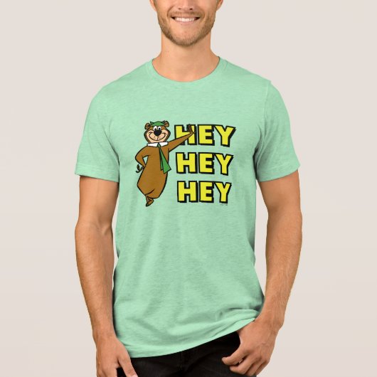 Yogi Beer Hey Hey Hey Hey Tri-Blend Shirt (Voorkant)