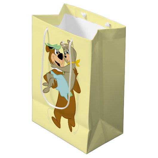 Yogi Beer met Cindy Beer Medium Cadeauzakje (Voorkant Gekanteld)