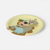 Yogi Beer met Cindy Beer Papieren Bordje (Gekanteld)