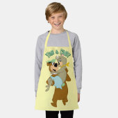 Yogi Beer met Cindy Beer Schort (Gedragen)